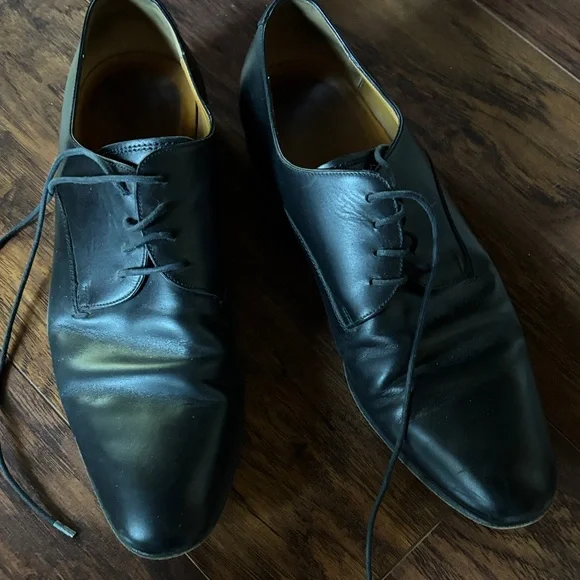 Gucci Black Leather Men's Oxfords